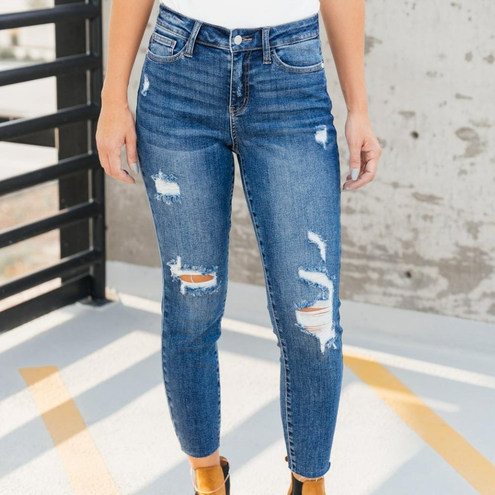 NWT Judy Blue VIntage Indigo Skinny Jeans